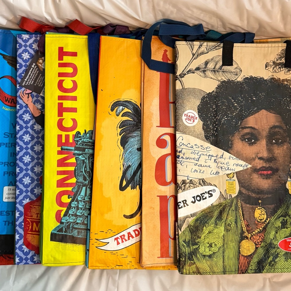 Trader Joe’s 2025 Reusable Tote Bag Set - Bundle of 7 - NWT